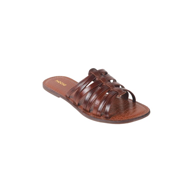 Mochi Women Rust Casual Slip Ons (SKU: 41-261-91-36)