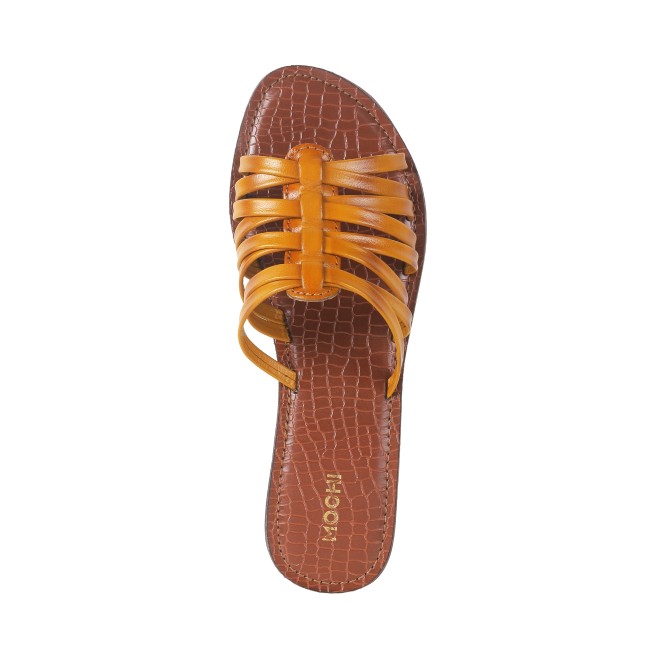 Mochi Women Yellow Casual Slip Ons (SKU: 41-261-33-36)