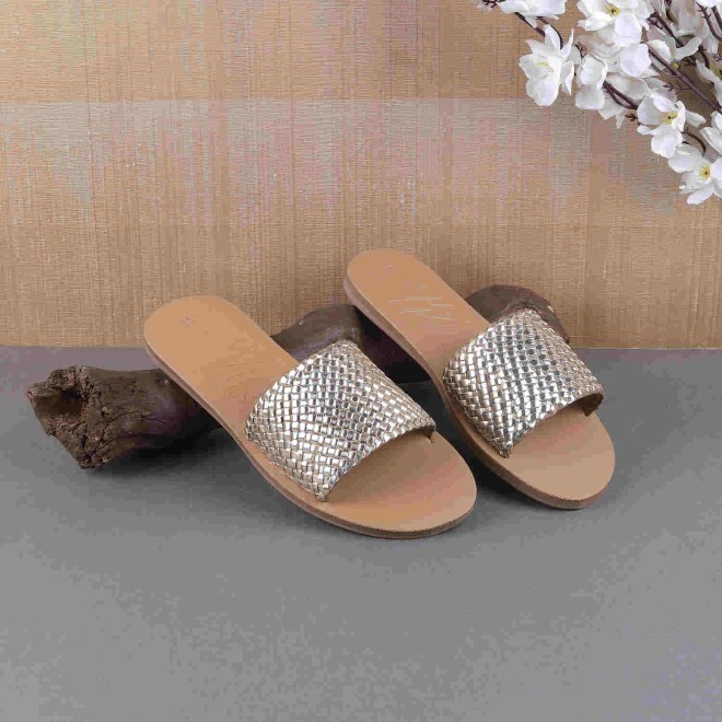 Mochi Women Gold Casual Mules (SKU: 41-273-15-37)
