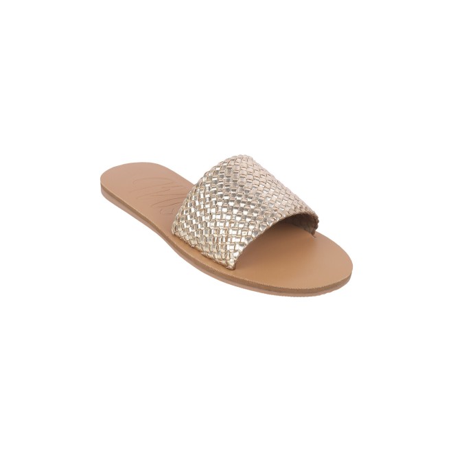 Mochi Women Gold Casual Mules (SKU: 41-273-15-37)