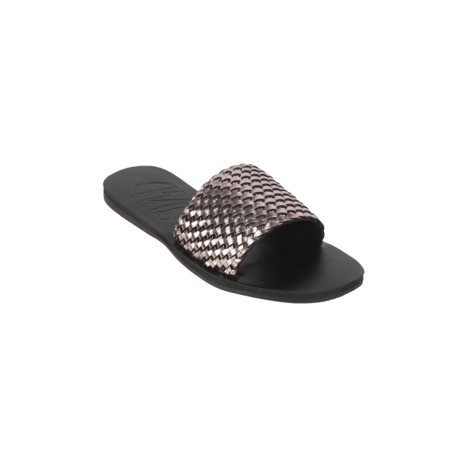 Mochi Women Gun-metal Casual Mules (SKU: 41-273-29-37)