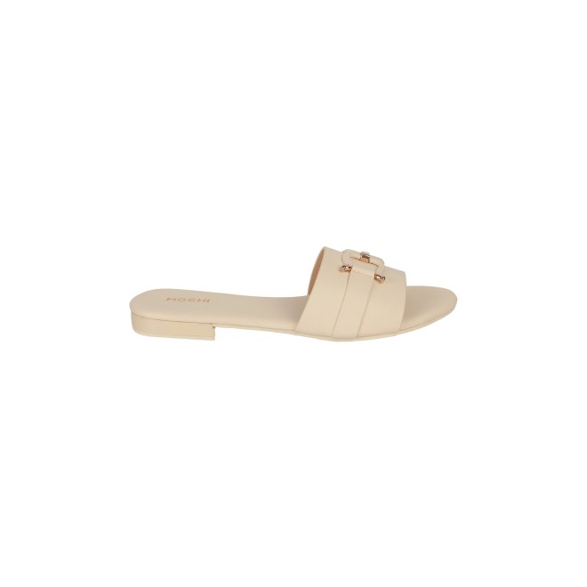 Mochi Women Beige Casual Slides (SKU: 41-287-20-37)