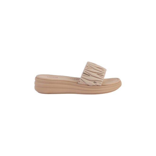 Mochi Women Beige Casual Slip Ons (SKU: 41-289-20-36)
