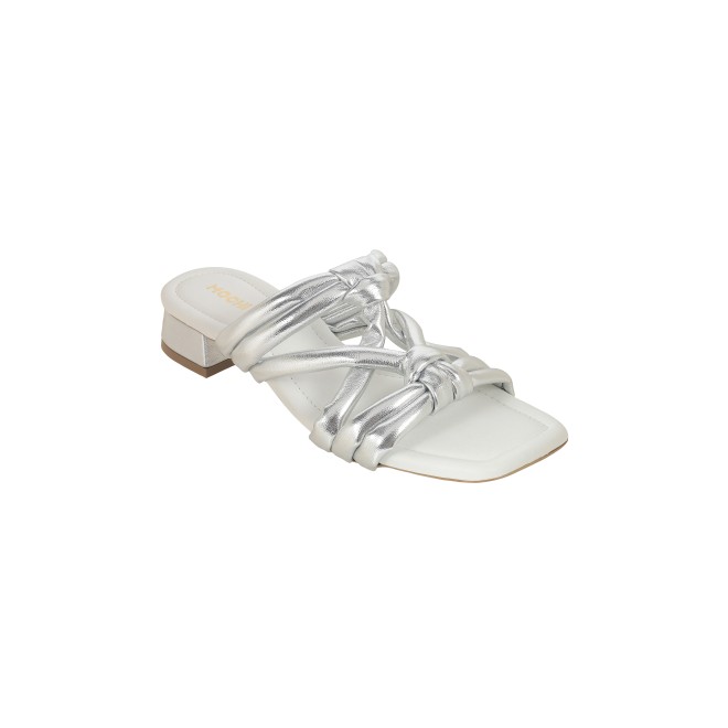 Mochi Women Silver Casual Slip Ons (SKU: 41-325-27-36)