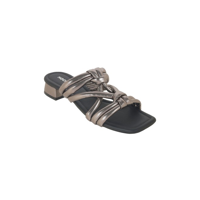 Mochi Women Gun-Metal Casual Slip Ons (SKU: 41-325-29-37)