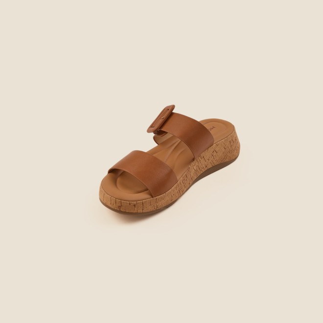 Mochi Women Tan Casual Slip Ons (SKU: 41-364-23-37)