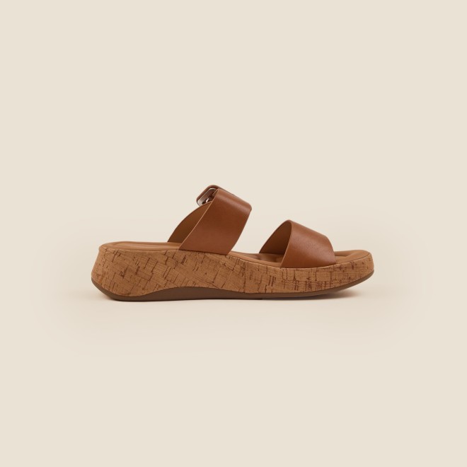 Mochi Women Tan Casual Slip Ons (SKU: 41-364-23-37)