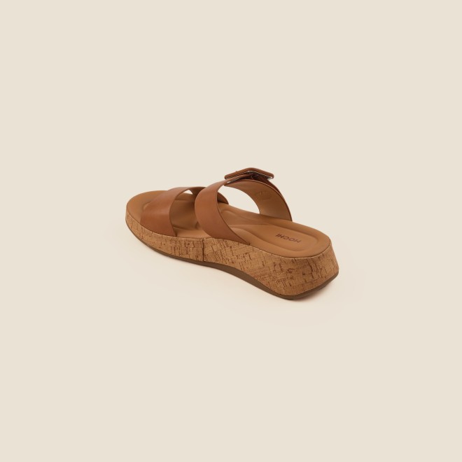 Mochi Women Tan Casual Slip Ons (SKU: 41-364-23-37)