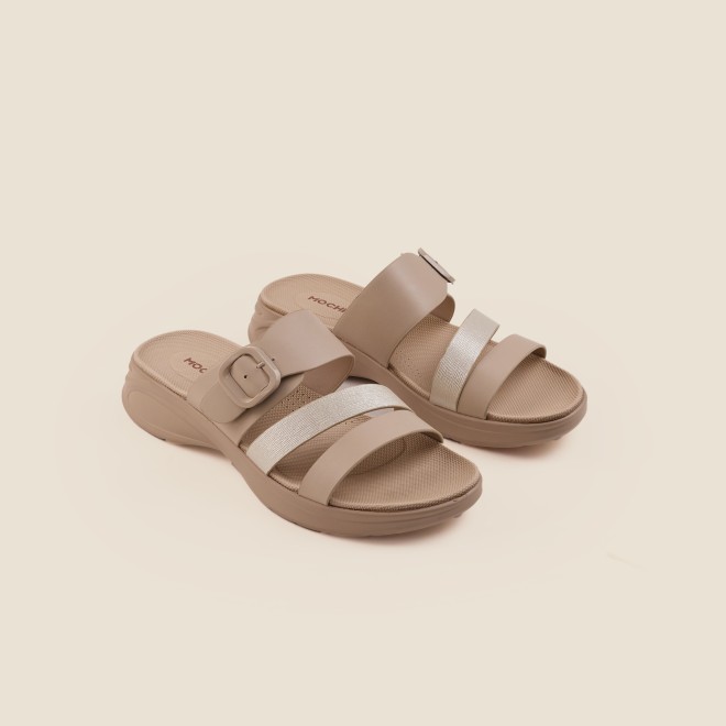 Mochi Women Beige Casual Slip Ons (SKU: 41-365-20-36)