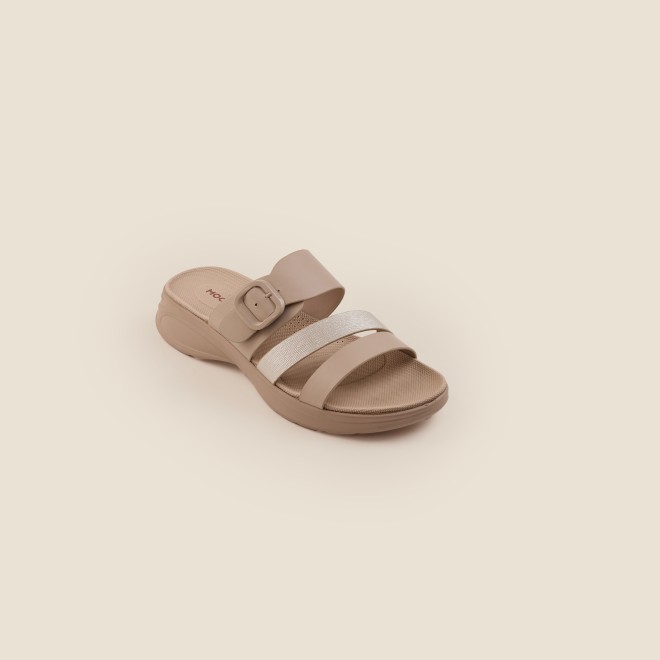 Mochi Women Beige Casual Slip Ons (SKU: 41-365-20-36)