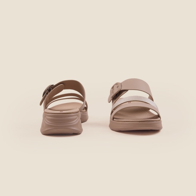 Mochi Women Beige Casual Slip Ons (SKU: 41-365-20-36)