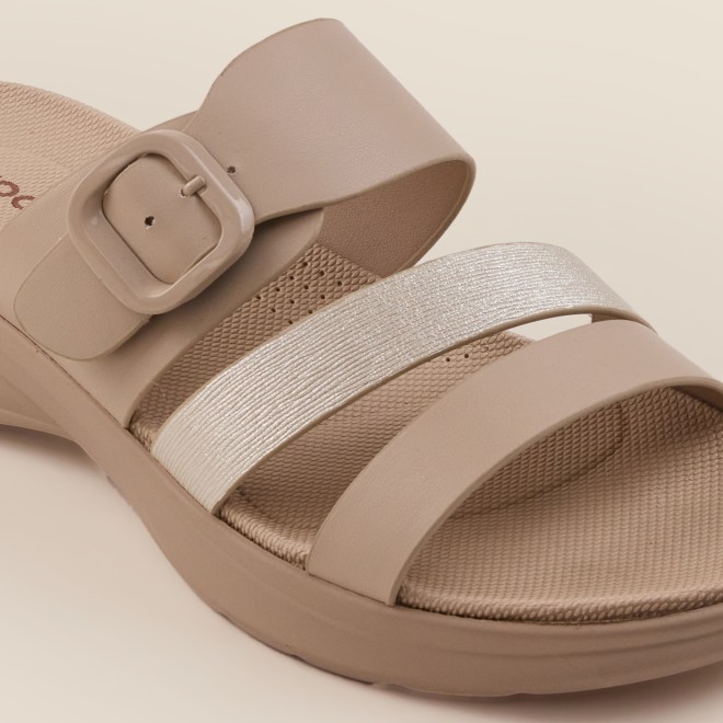 Mochi Women Beige Casual Slip Ons (SKU: 41-365-20-36)