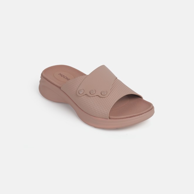 Mochi Women Pink Casual Slip Ons