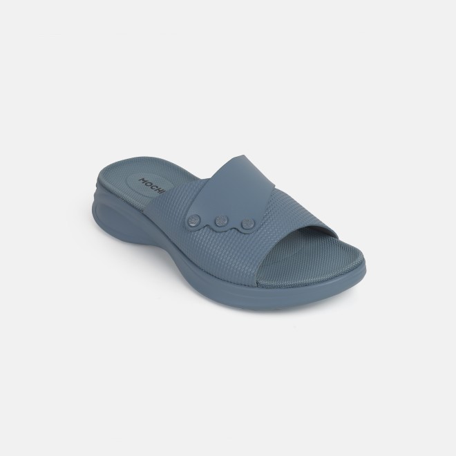 Mochi Women Blue Casual Slip Ons