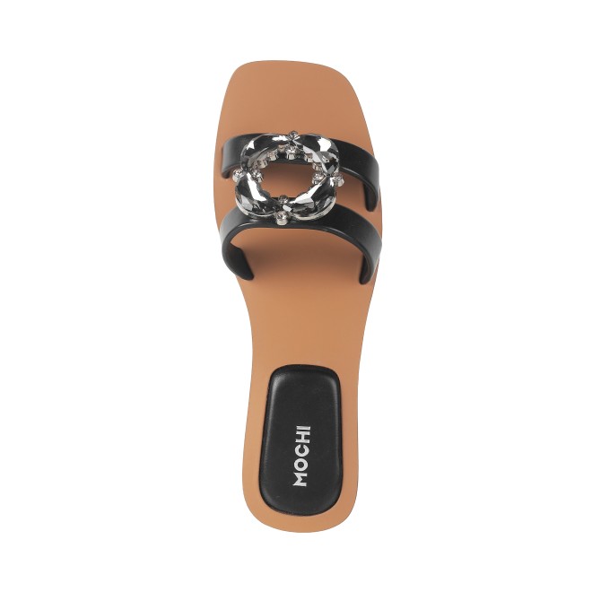 Mochi Women Black Casual Slip Ons (SKU: 41-374-11-36)