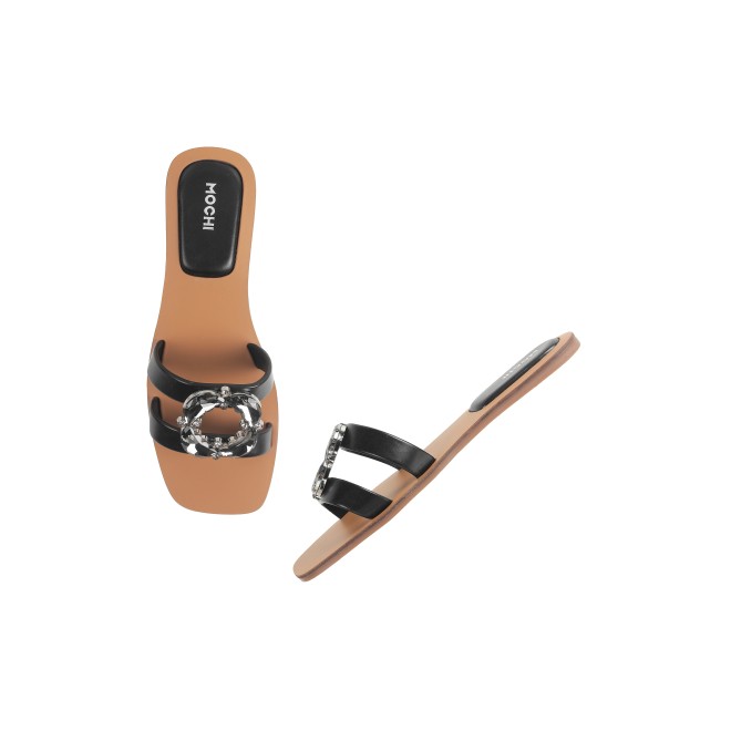 Mochi Women Black Casual Slip Ons (SKU: 41-374L-11-42)