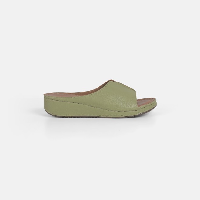 Mochi Women Green Casual Slip Ons (SKU: 41-379-21-37)