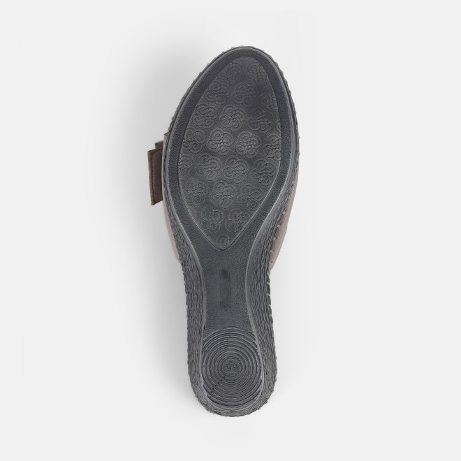Mochi Women Grey Casual Slip Ons (SKU: 41-380-14-36)