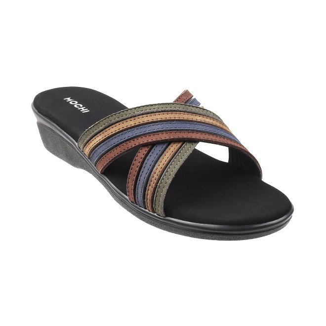 Mochi Women Multi-Color Casual Slip Ons (SKU: 41-3837-13-36)