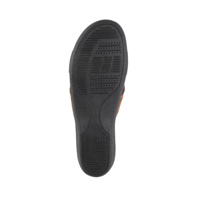Mochi Women Tan Casual Slides (SKU: 41-3837-23-36)