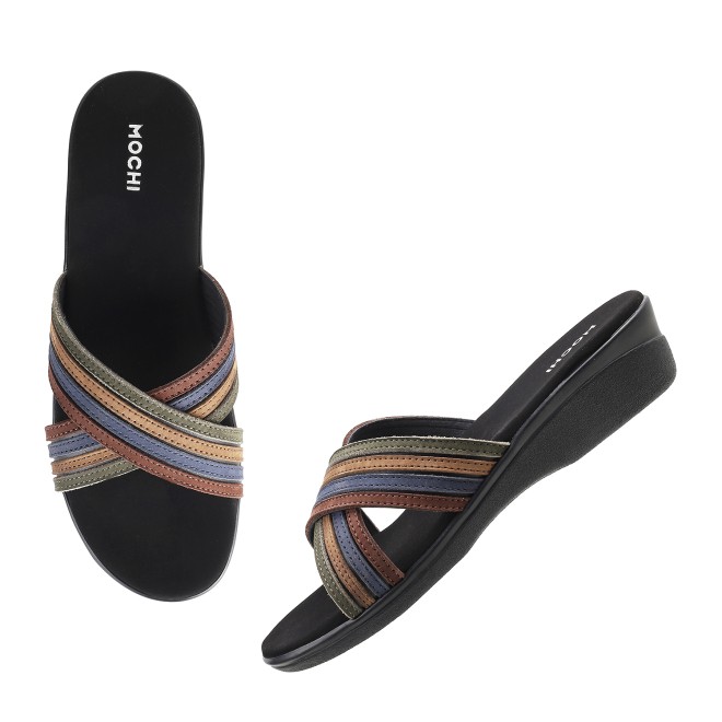 Mochi Women Multi Casual Slip Ons (SKU: 41-3837L-13-42)