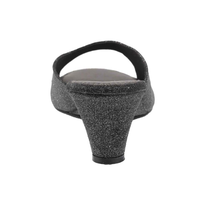 Mochi Women Gun-Metal Casual Slides (SKU: 41-3898-29-40)
