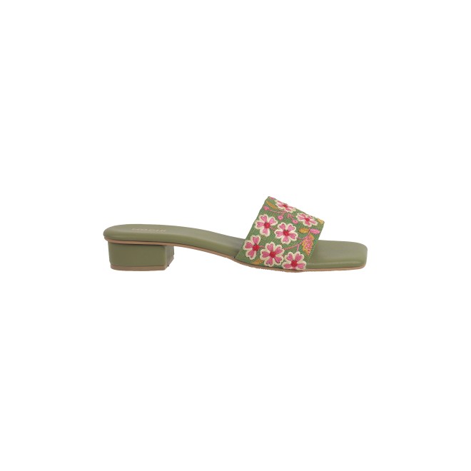 Mochi Women Green Casual Slip Ons (SKU: 41-397-21-36)