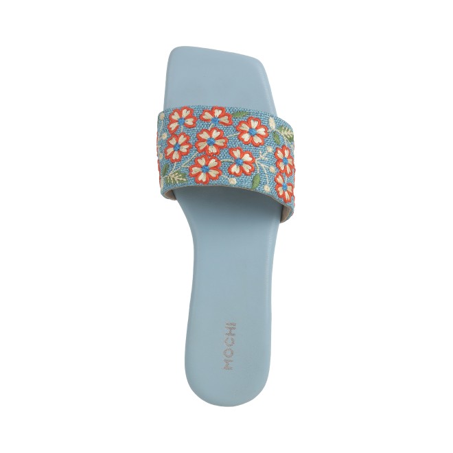 Mochi Women Blue Casual Slip Ons (SKU: 41-397-45-36)