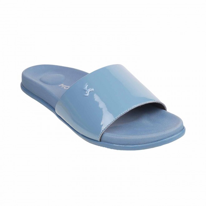 Mochi Women Blue Casual Slip Ons (SKU: 41-3996-45-36)