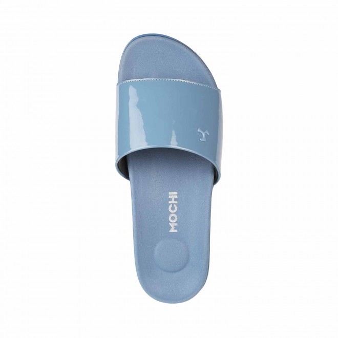 Mochi Women Blue Casual Slip Ons (SKU: 41-3996-45-36)