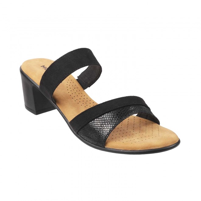 Mochi Women Black Casual Slip Ons (SKU: 41-4013-11-36)