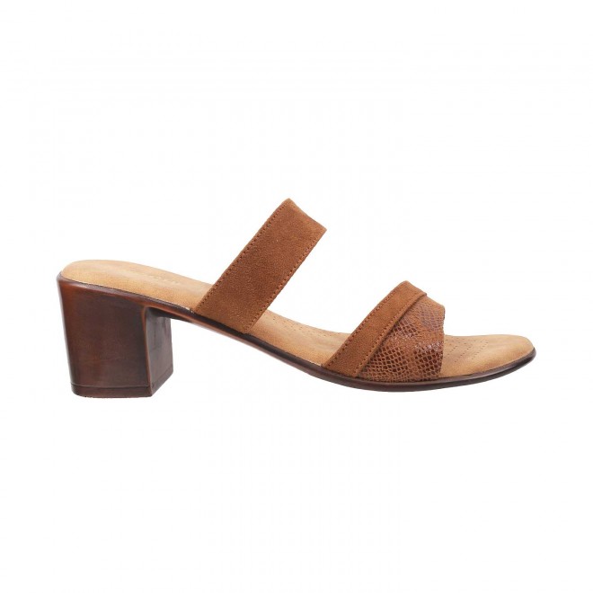 Mochi Women Brown Casual Slip Ons (SKU: 41-4013-12-36)