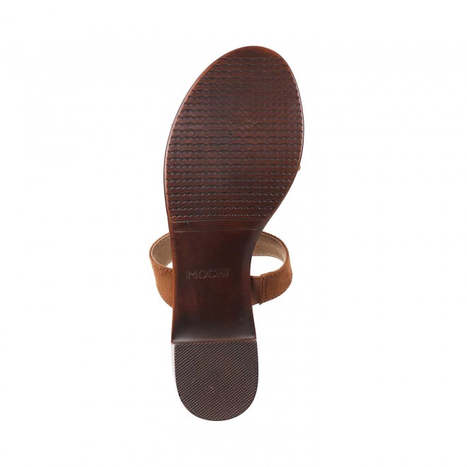 Mochi Women Brown Casual Slip Ons (SKU: 41-4013-12-36)