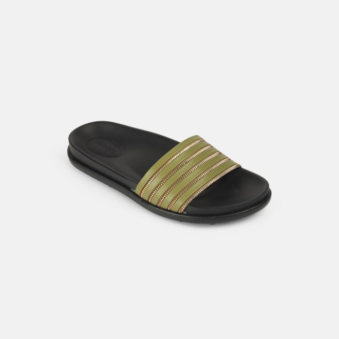Mochi Women Green Casual Slip Ons (SKU: 41-402-21-37)