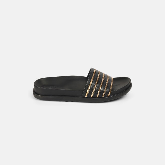 Mochi Women Black Casual Slip Ons (SKU: 41-402-11-37)