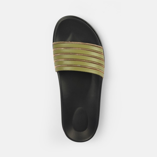 Mochi Women Green Casual Slip Ons (SKU: 41-402-21-37)