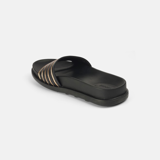 Mochi Women Black Casual Slip Ons (SKU: 41-402-11-37)