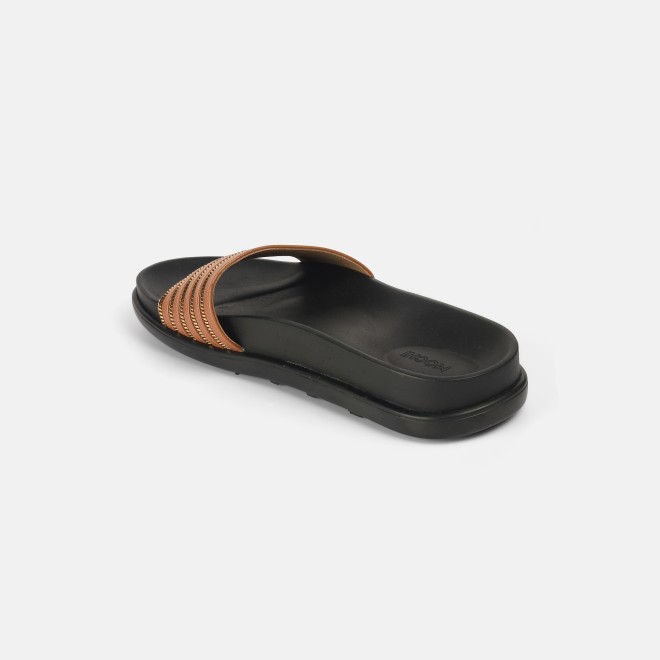 Mochi Women Tan Casual Slip Ons (SKU: 41-402-23-37)
