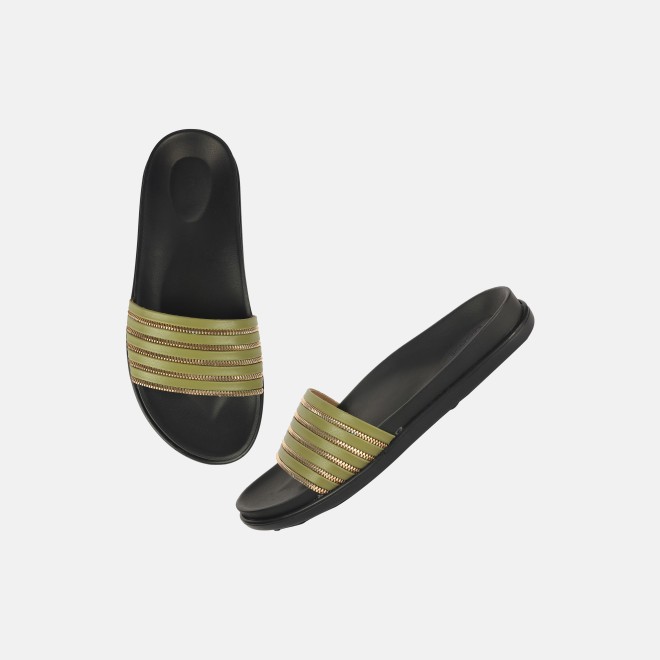 Mochi Women Green Casual Slip Ons (SKU: 41-402-21-37)