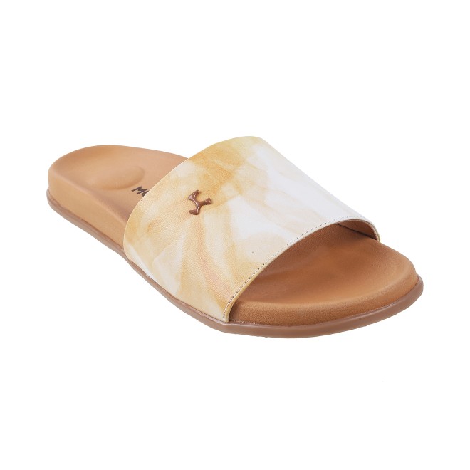 Mochi Women Tan Casual Slip Ons (SKU: 41-4066-23-36)