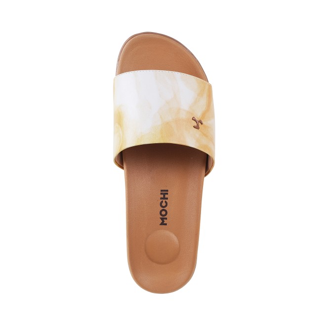 Mochi Women Tan Casual Slip Ons (SKU: 41-4066-23-36)
