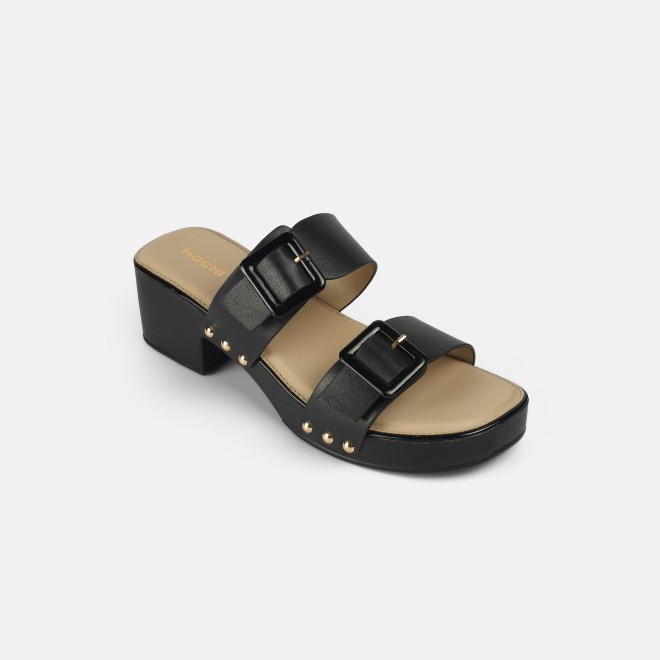 Mochi Women Black Casual Slip Ons (SKU: 41-407-11-37)