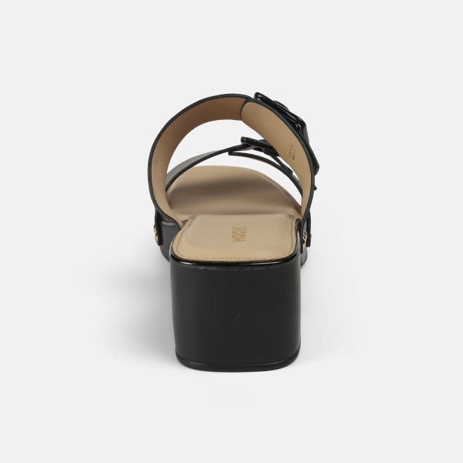 Mochi Women Black Casual Slip Ons (SKU: 41-407-11-37)