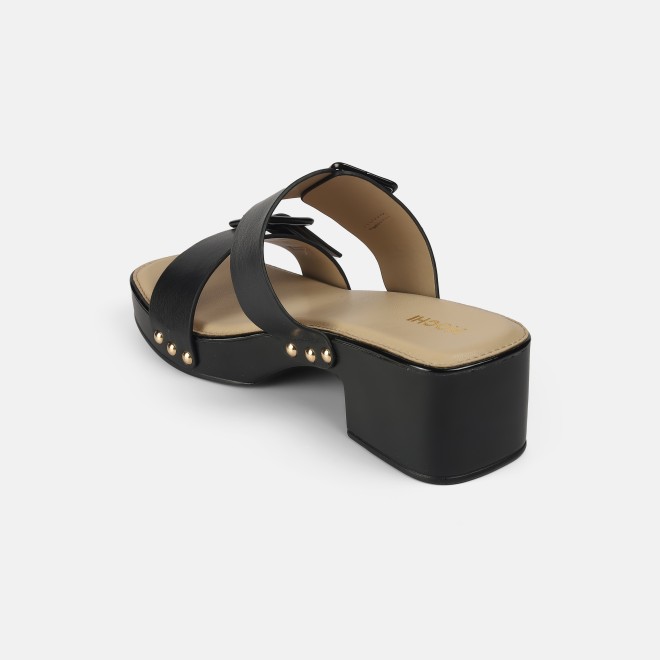 Mochi Women Black Casual Slip Ons (SKU: 41-407-11-37)
