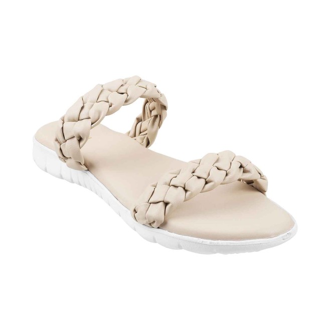 Mochi Women Beige Casual Slip Ons (SKU: 41-4123-20-37)