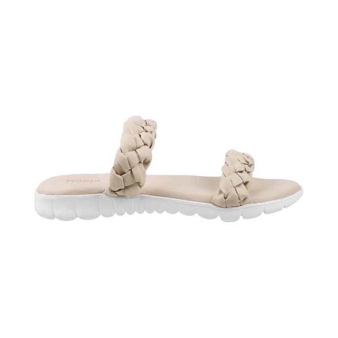 Mochi Women Beige Casual Slip Ons (SKU: 41-4123-20-37)