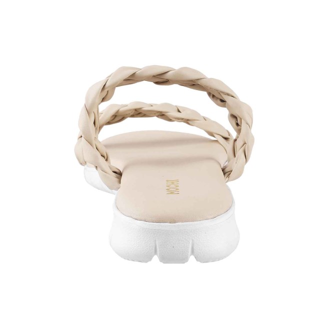 Mochi Women Beige Casual Slip Ons (SKU: 41-4123-20-37)