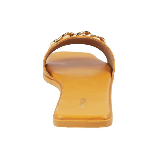 Mochi Women Yellow Casual Slippers (SKU: 41-4157-33-36)