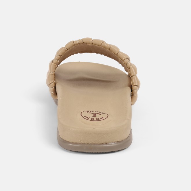 Mochi Women Beige Casual Slip Ons (SKU: 41-421-20-36)