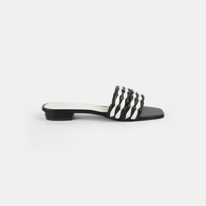 Mochi Women Black Casual Slip Ons (SKU: 41-424-11-37)